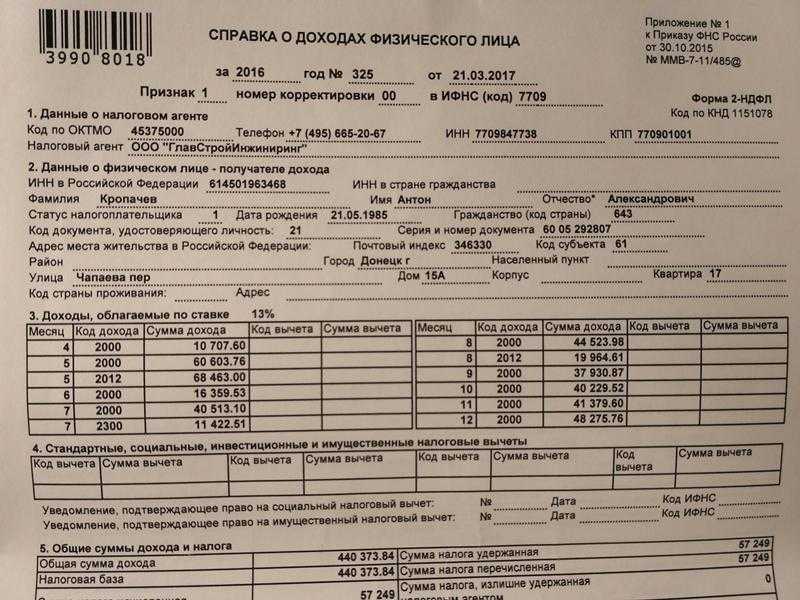 Где взять справку 2–ндфл