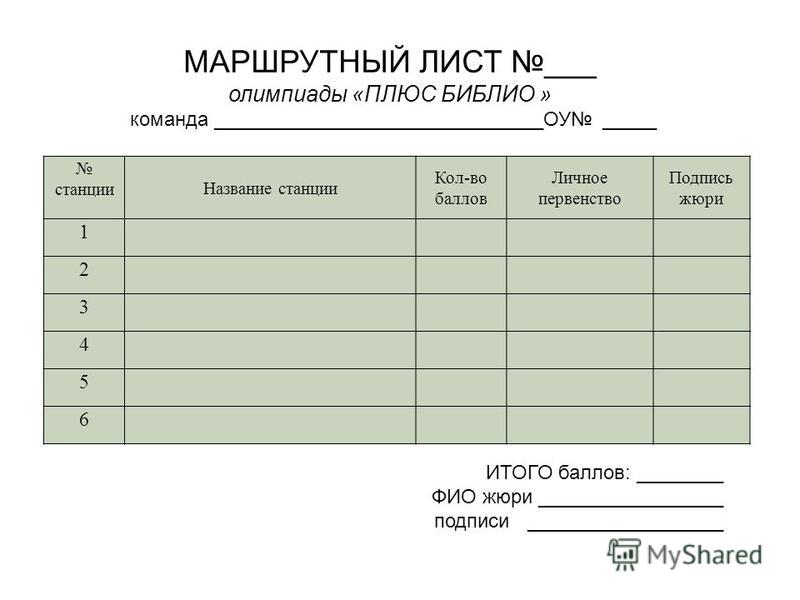 Правила составления маршрутного листа: кому это нужно?