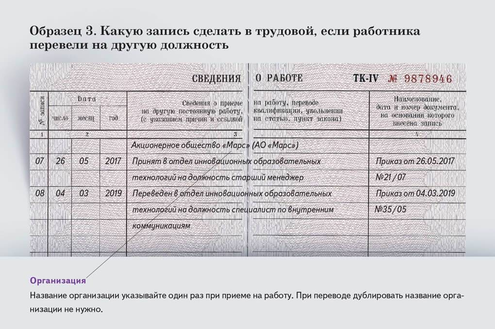 Исправление неверной записи в трудовой книжке в 2024 году