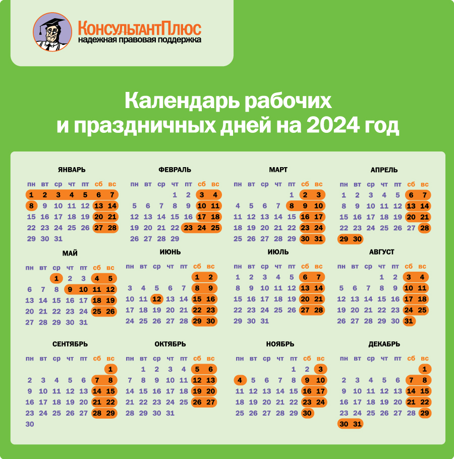 Производственный календарь на 2024 год: утвержденные выходные и праздничные дни в россии по месяцам: общество: россия: lenta.ru