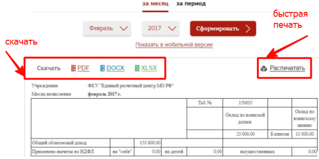 Личный кабинет военнослужащего
