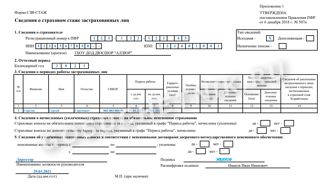 Утверждена новая форма сзв-тд для 2021 года для подачи в пфр