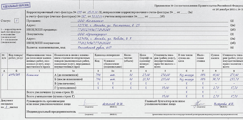 В какой срок продавец должен выставить корректировочный счет-фактуру покупателю? – taxslov.ru