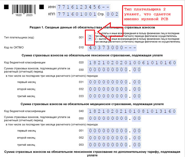 Расчёт по страховым взносам (рсв) с 2023 года: изменения и комментарии