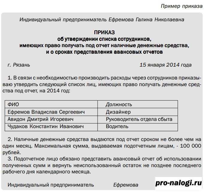 Выдача денег в подотчет в 2024 году директору | русская правда