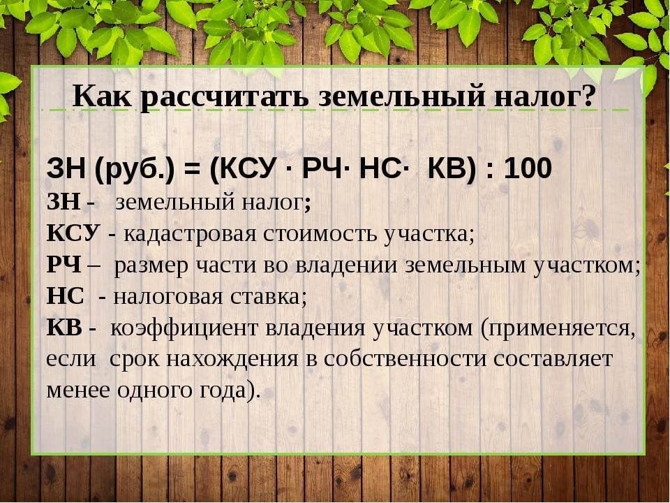 Как рассчитать земельный налог: по кадастровой стоимости, номеру или с учетом льгот, а также все формулы для расчета