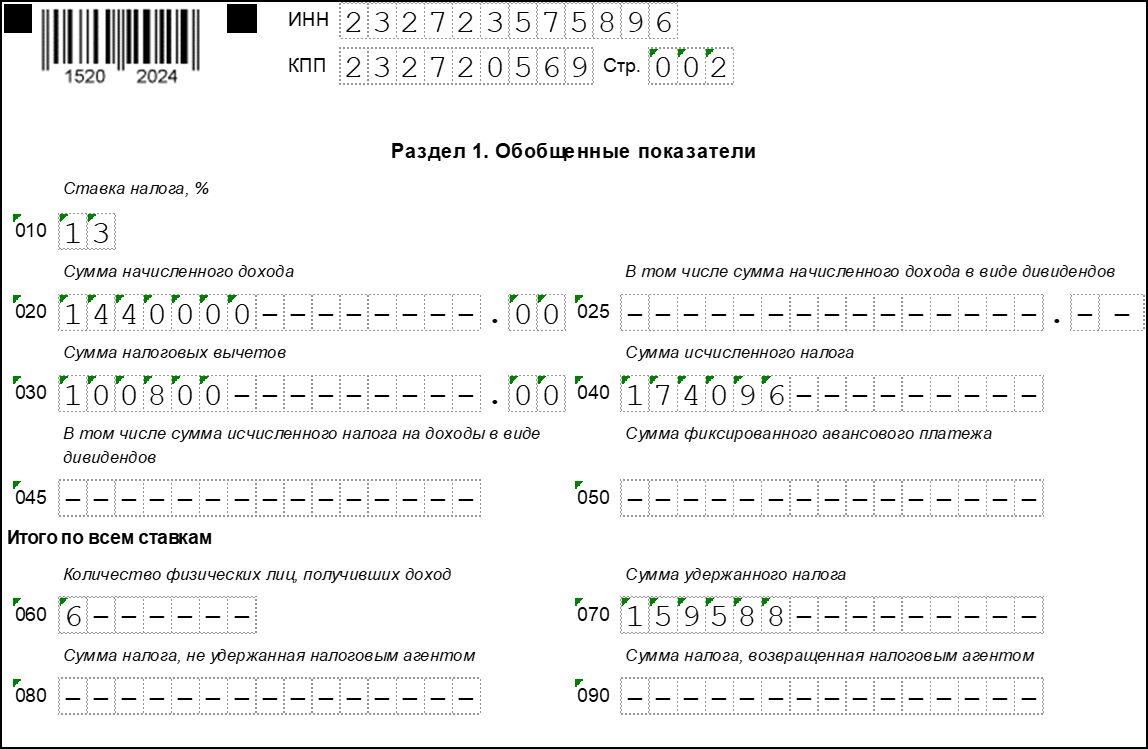 Пошаговая инструкция по заполнению расчета 6-ндфл за 1 квартал 2021 года по новой форме и пример