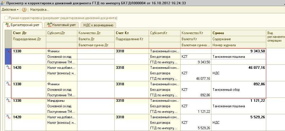 Косвенные налоги на товары и услуги в 1с:бухгалтерии 3.0