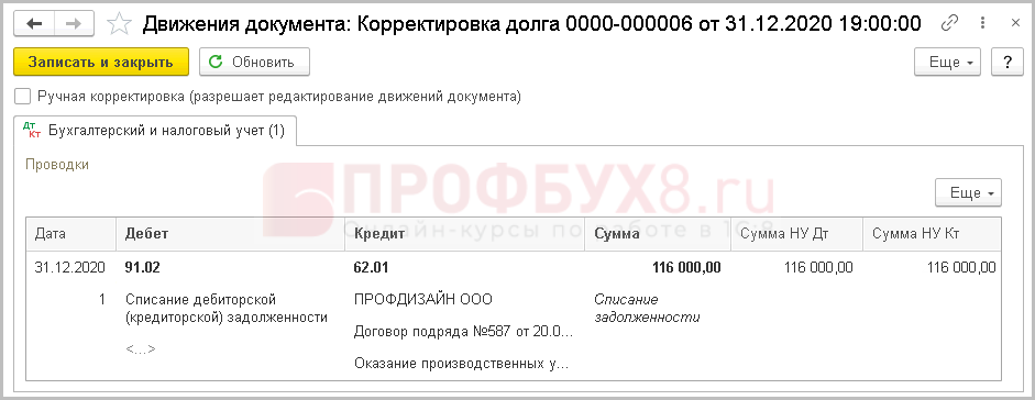 Как взыскать и списать дебиторскую задолженность до годовой отчетности