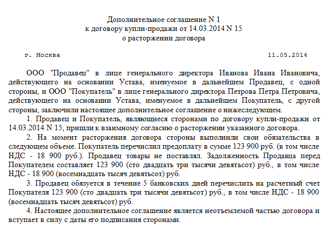 Расторжение договора подряда: основания, способы