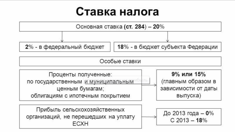 Налог на прибыль: объекты и субъекты, авансы и проводки, эффективная ставка