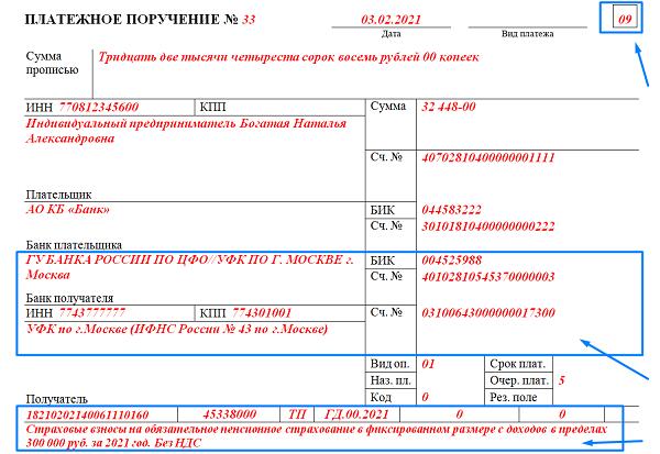 Платежное поручение: образцы заполнения в 2024 году
