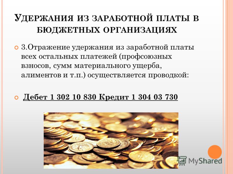 Удержано с работников за брак проводка