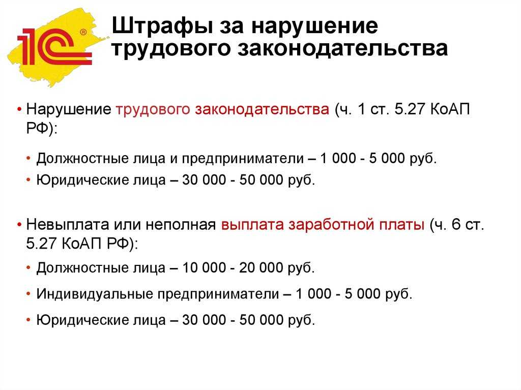 Налоговые штрафы за нарушение законодательства в 2024 году