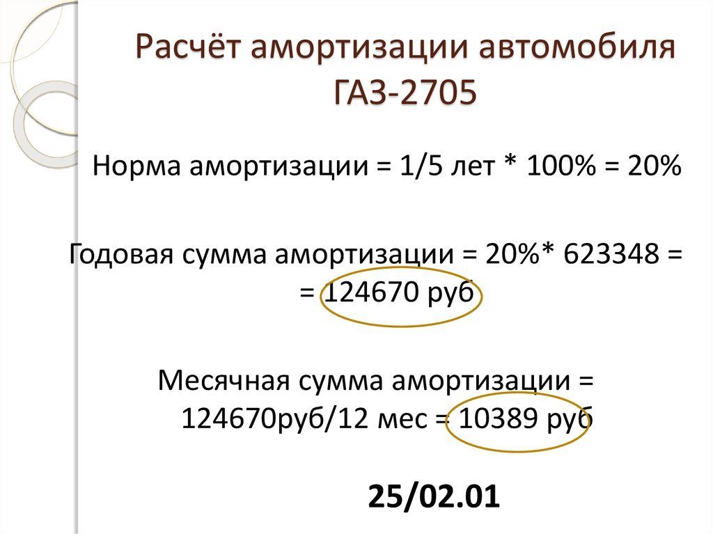 Как рассчитать амортизацию автомобиля зависит от вида учета налоговый или бухгалтерский В налоговом учете амортизацию можно считать двумя способами а в бухгалтерском тремя Формулы и примеры расчета амортизации автомобиля смотрите в статье