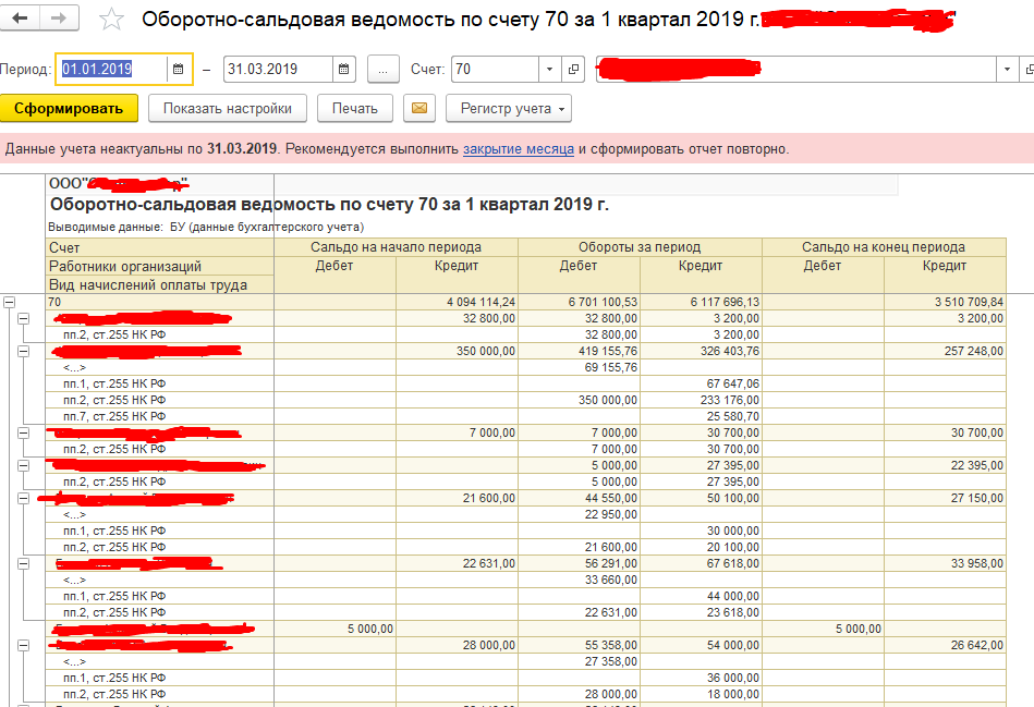 Удержание подотчетных сумм из заработной платы