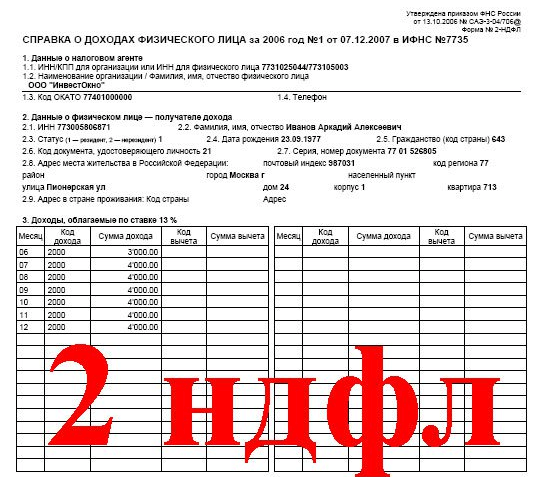 Сколько действительна справка 2 ндфл для налогового вычета, срок действия